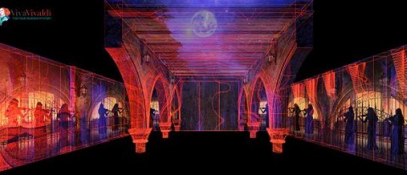 Roma, 12 apr. (askanews) - Videomapping, ambienti immersivi, audio multidirezionale, effetti olfattivi: tutto questo per la prima volta a Venezia per raccontare la storia e la vita del grande musicista veneziano Antonio Vivaldi (Venezia 1678-Vienna 1741), celebre per le sue "Quattro Stagioni", il concerto più eseguito al mondo.

"Viva Vivaldi" apre le sue porte al pubblico il 13 maggio all'interno degli spazi del Museo Diocesano di Venezia, a pochi passi da San Marco, alle spalle del Ponte dei Sospiri. Un format artistico che rappresenta per la città, e non solo, una vera e propria primavera espositiva, un modo completamente nuovo di proporre la conoscenza dell'arte e della storia della musica attraverso un allestimento polimediale capace di immergere il visitatore in un'esperienza di straordinario impatto emotivo.

Non un concerto, non una mostra tradizionale, ma un concept del tutto nuovo, un percorso diviso in sequenze come fosse una partitura musicale, alla scoperta della vita e dell'opera del "prete rosso", grande virtuoso del violino, il più importante ed originale esponente del tardo barocco. Un'esperienza musicale e sensoriale fruibile anche da parte di un pubblico poco avvezzo alla musica classica o ai musei.

Una narrazione dell'uomo e dell'opera di Vivaldi nell'interpretazione del poeta oltre che Direttore Artistico Davide Rondoni, con la direzione di produzione artistica e tecnica di Jean Francois Touillaud, la capacità immaginifica e artistica del creativo Gilles Ledos, la consulenza musicale del compositore Cristian Carrara, la consulenza del critico cinematografico Gianni Canova, su un'idea di Gianpiero Perri e Francesco Bernardi, rispettivamente General Manager e Presidente di Emotional Experiences, la società ideatrice e produttrice dell'evento.

"L'unicità artistica di Venezia - afferma Gianpiero Perri - merita un format capace di esprimere tutte le potenzialità di un nuovo modo di avvicinarsi all'arte, più vicino alla sensibilità del nostro tempo. Con 'Viva Vivaldi' si intende offrire una modalità nuova per valorizzare i capolavori che appartengono alla storia di Venezia e a quella universale, e permetterne il godimento di tutti. E' la prima volta in Italia che le nuove tecnologie dell'immagine e del suono vengono utilizzate per raccontare di un musicista: la musica si trasformerà in colori e profumi e prenderà vita con modalità del tutto nuove, coinvolgenti ed emozionanti, per un'indimenticabile esperienza sensoriale".